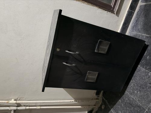 Plywood cot, Mattress, Dining table, Dressing table, Office chair and office table