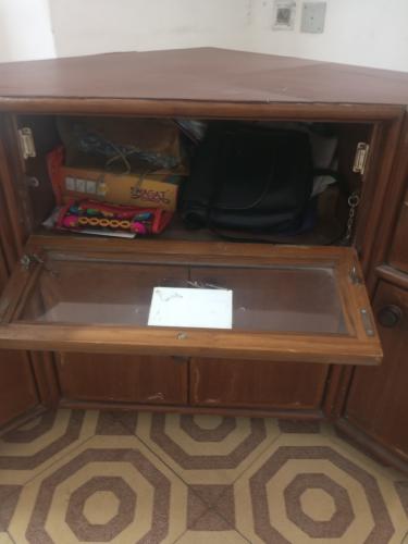 Corner Table with Storage 