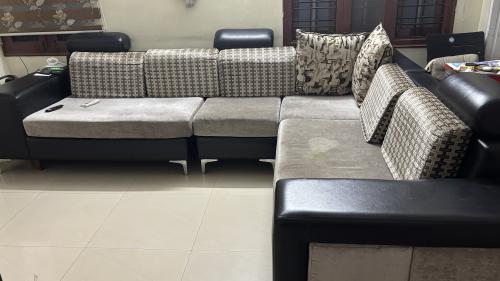 L type sofa with 4Stools for sale